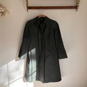 London Fog Olive Green Trench Coat